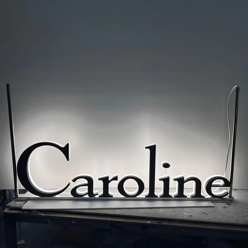 Custom Black Spray Painted Acrylic Letter Sign Suppliers, Manufacturer