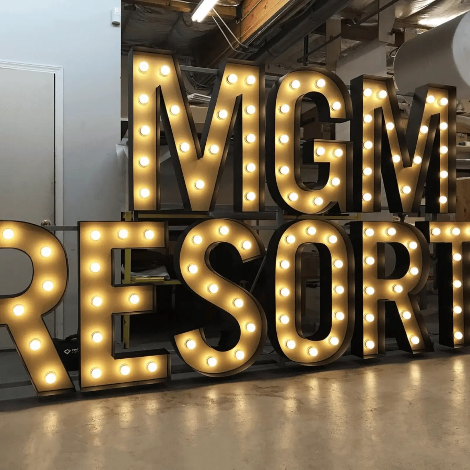 large marquee letters