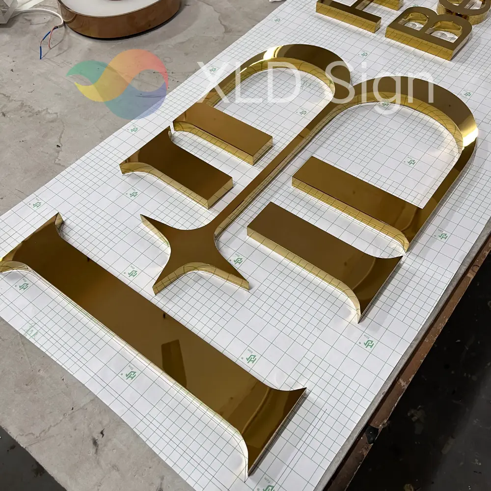 High-Quality Stainless Steel Polished Letters Advertising Sign Manufacturer, Service