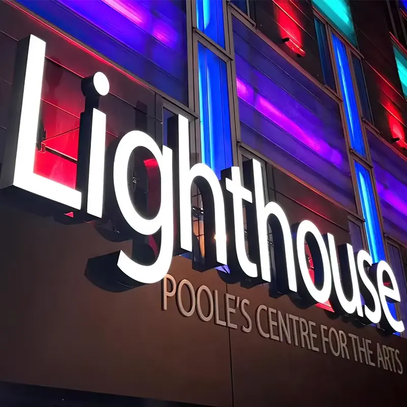 Outdoor LED illuminated signage