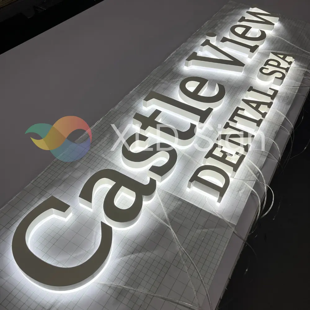 Custom White Letters Business Sign for Spa Shop Supplier, Manufacturers
