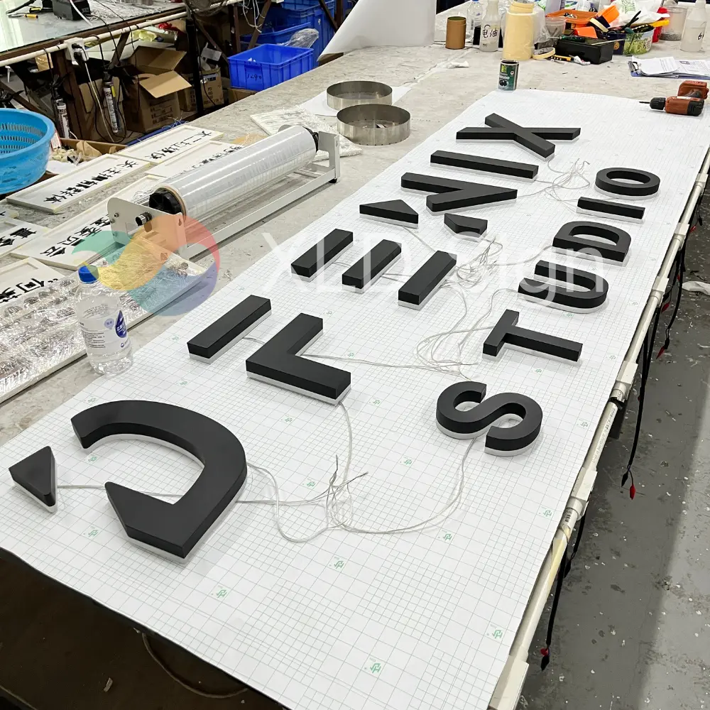 High-Quality Black Logo Backlit Storefront Sign Suppliers, Manufacturer