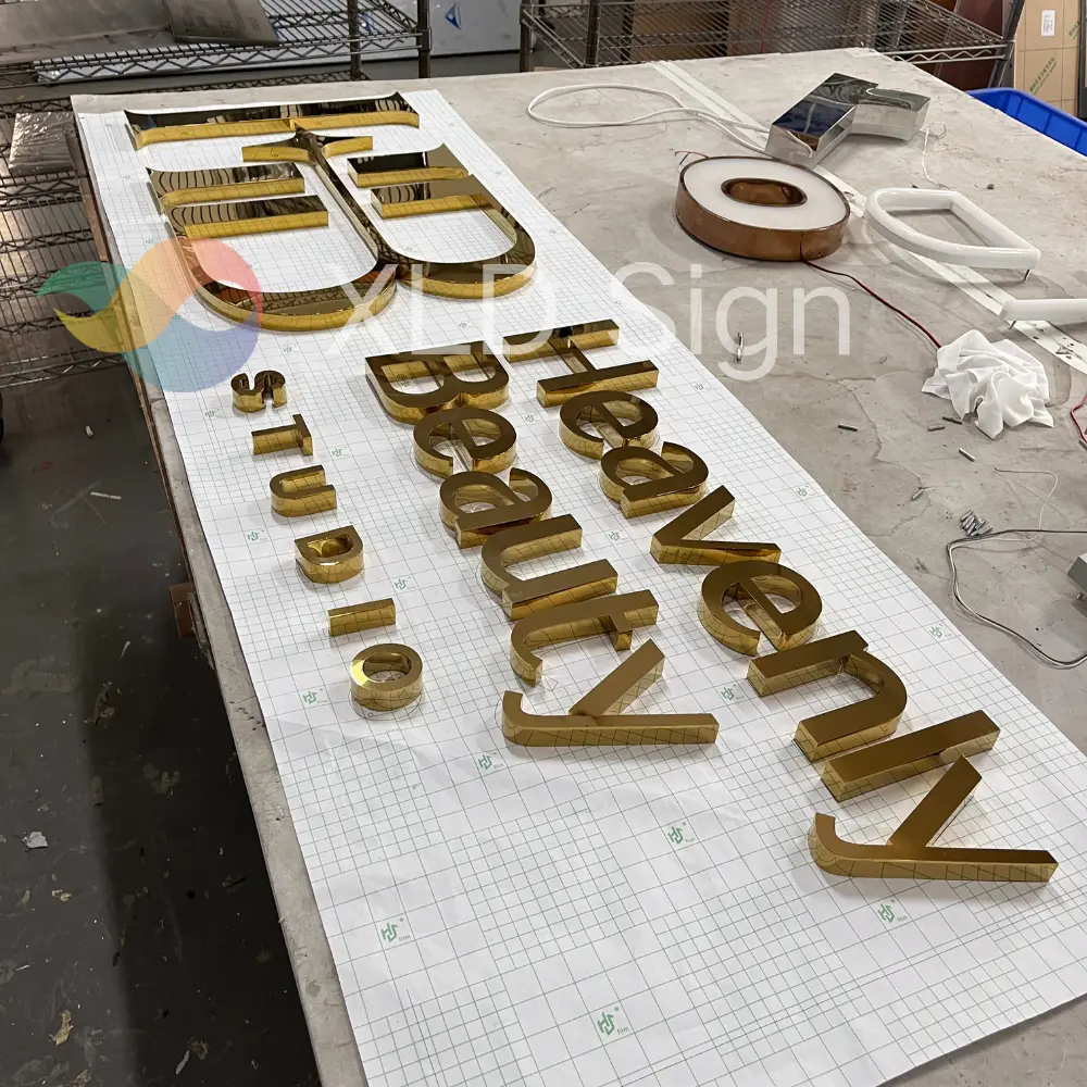 High-Quality Stainless Steel Polished Letters Advertising Sign Manufacturer, Service
