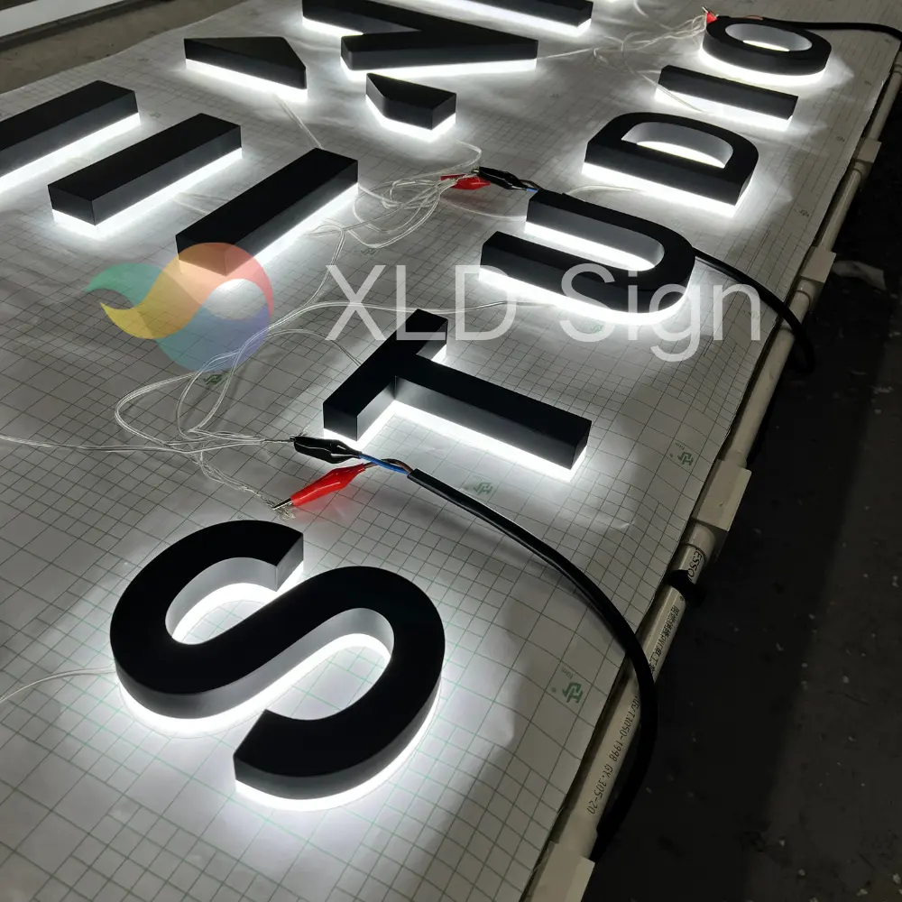 High-Quality Black Logo Backlit Storefront Sign Suppliers, Manufacturer