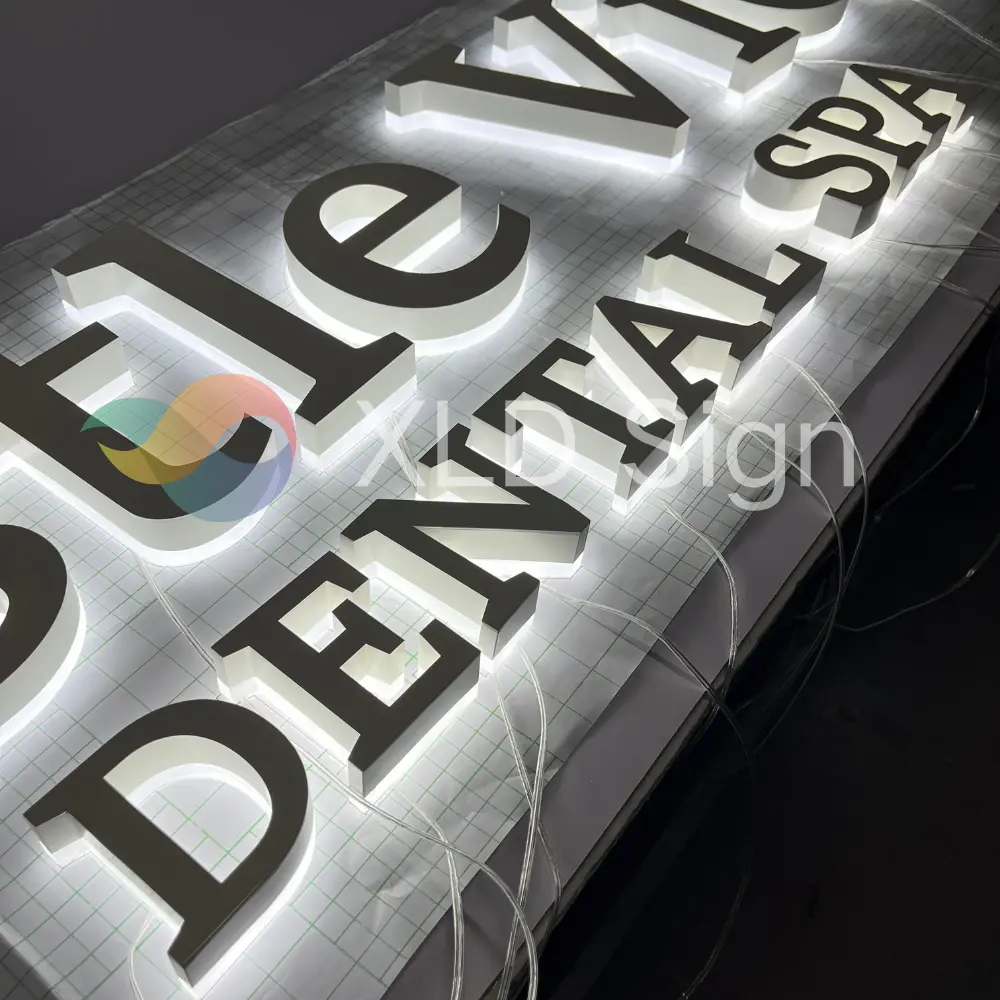 Custom White Letters Business Sign for Spa Shop Supplier, Manufacturers