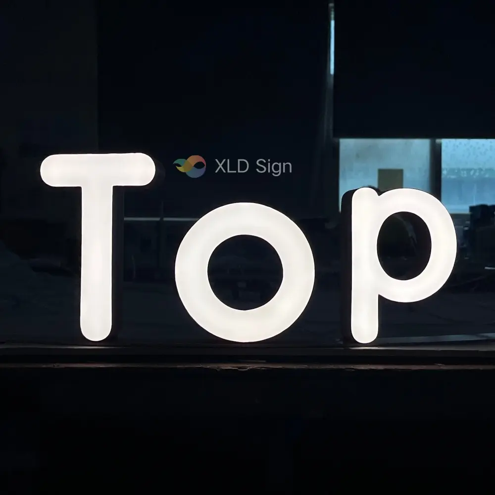 Custom front-lit business signage