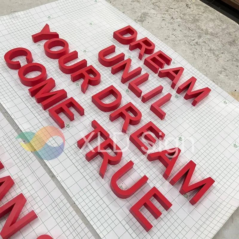 High-Quality Red spray-painted acrylic advertising Sign Suppliers, Supplier