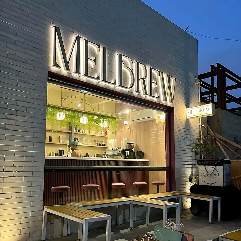 LED facade signs