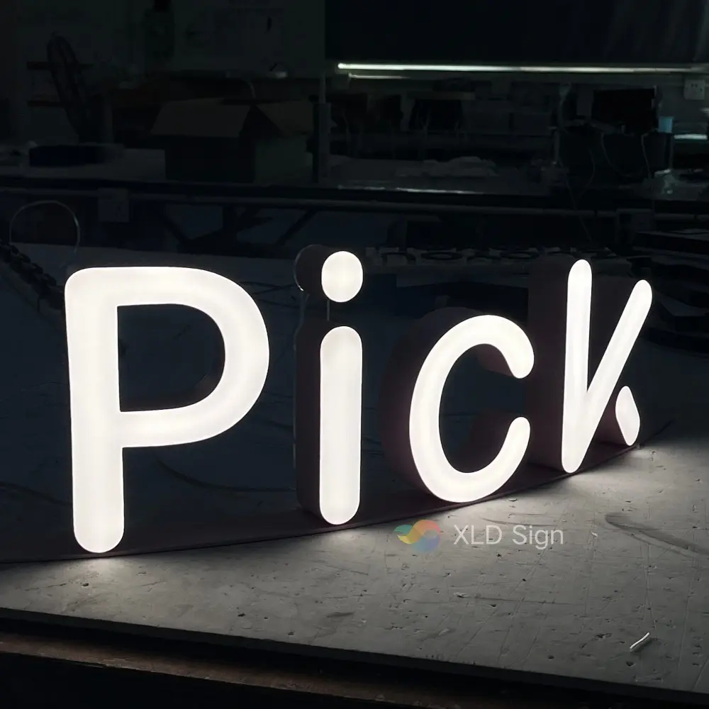 Custom front-lit business signage
