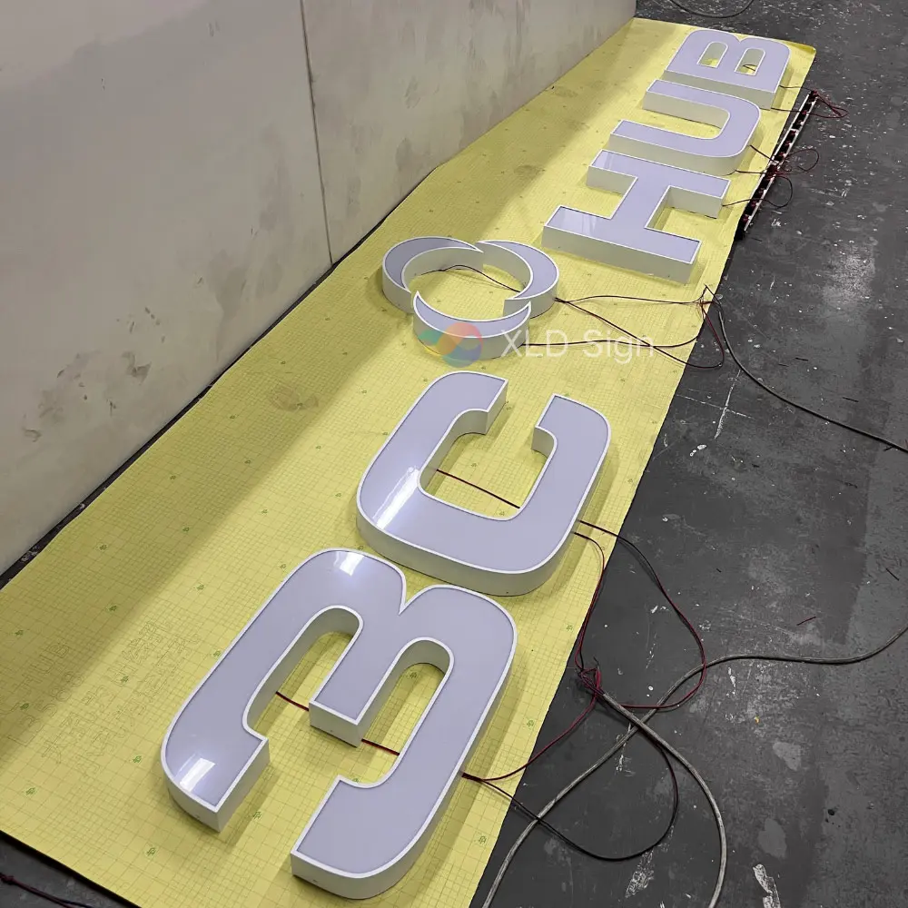Custom Stainless Steel Illuminated Channel Letters Signage Suppliers, Manufacturers