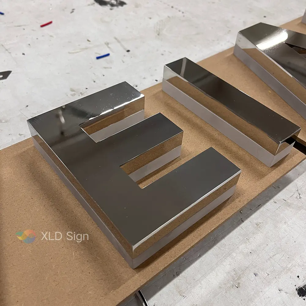 Custom Metal Mirror Letters Backlit Signboard Suppliers, Manufacturer