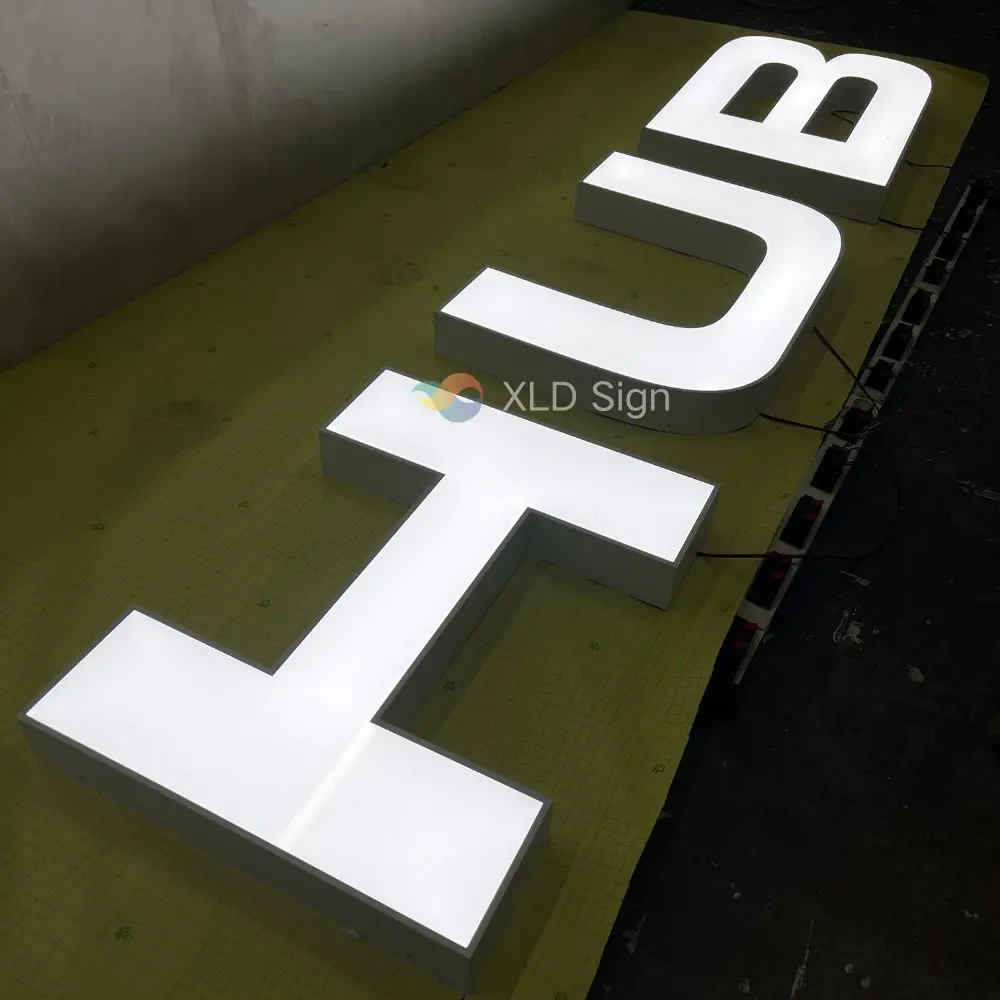 Custom Stainless Steel Illuminated Channel Letters Signage Suppliers, Manufacturers