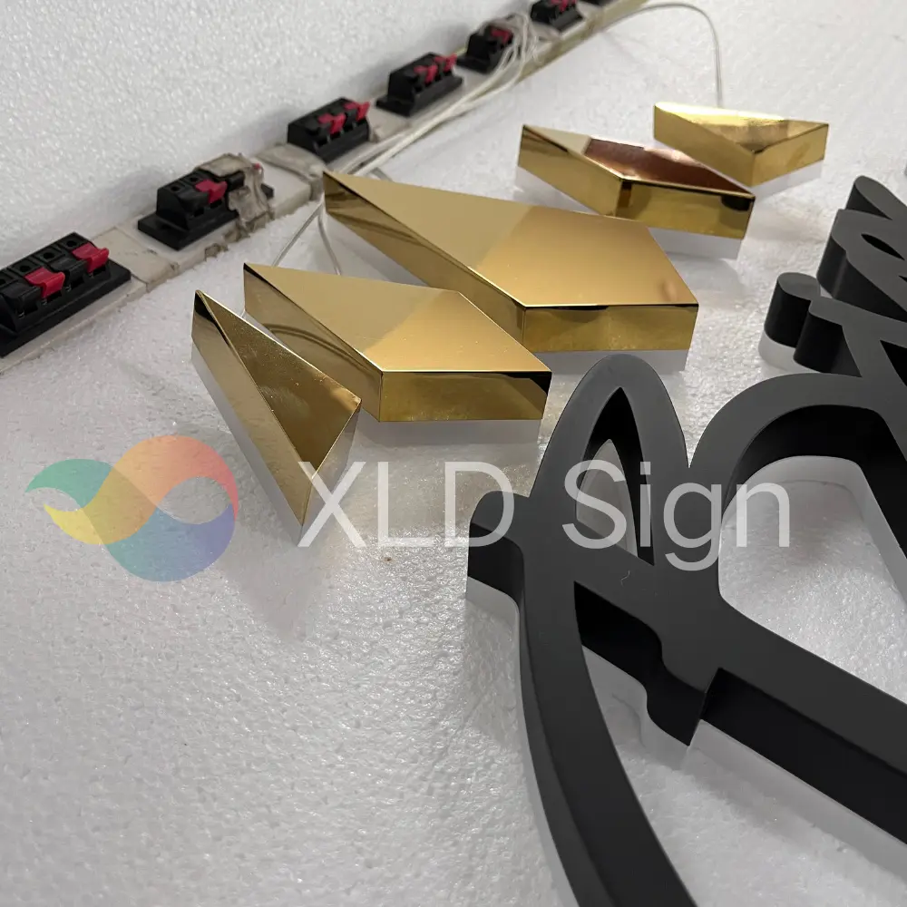 Custom Black Acrylic Metal Letter Sign