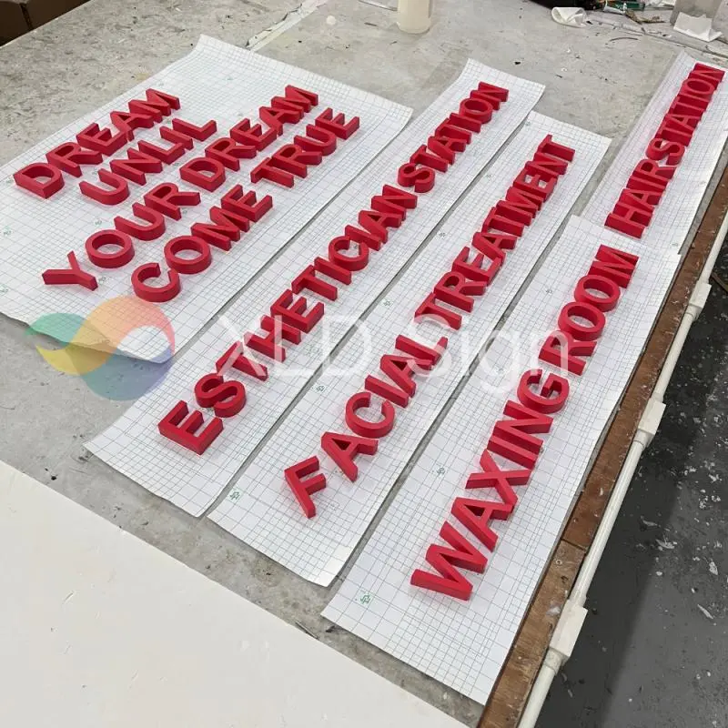 High-Quality Red spray-painted acrylic advertising Sign Suppliers, Supplier