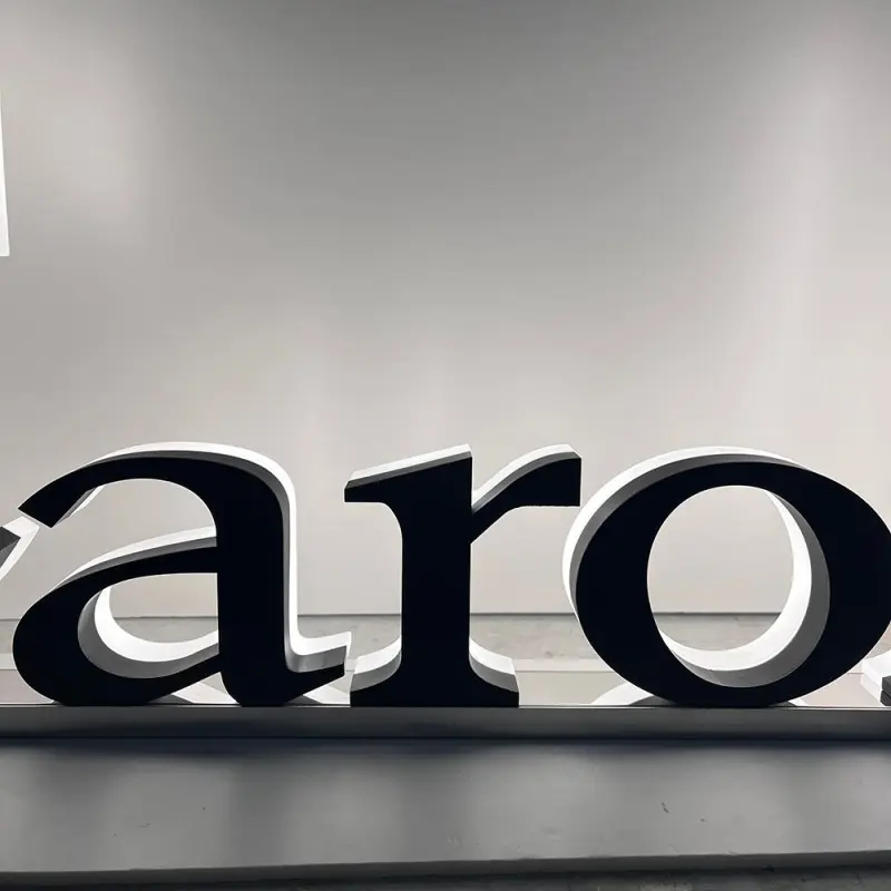 Custom Black Spray Painted Acrylic Letter Sign Suppliers, Manufacturer