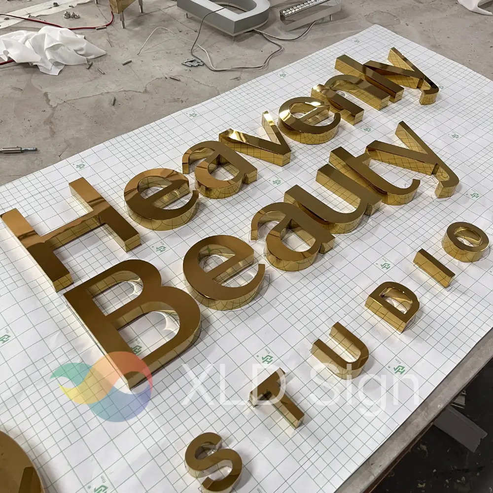 High-Quality Stainless Steel Polished Letters Advertising Sign Manufacturer, Service