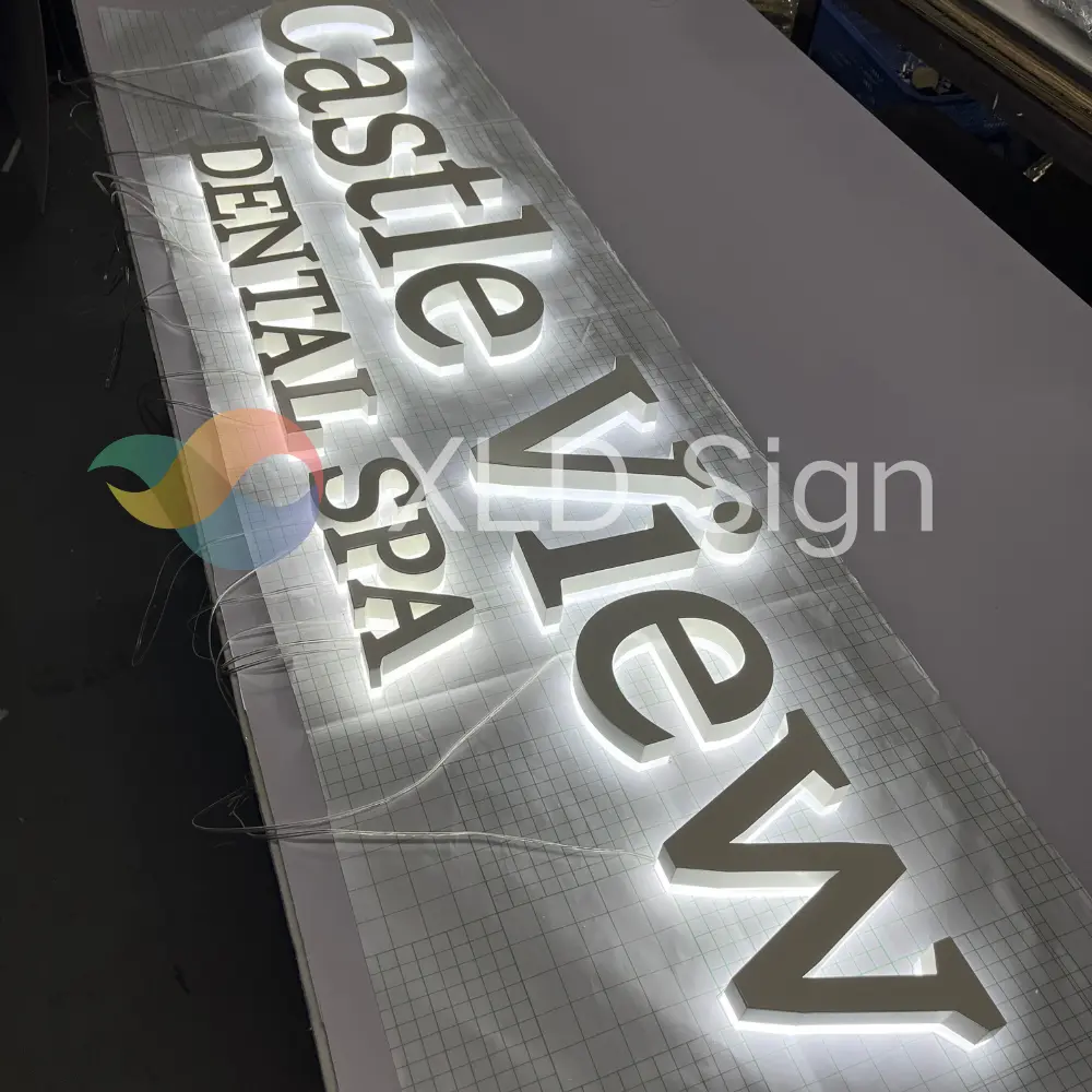 Custom White Letters Business Sign for Spa Shop Supplier, Manufacturers