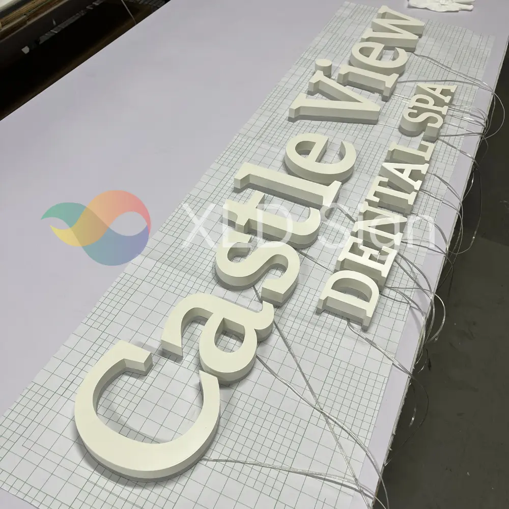 Custom White Letters Business Sign for Spa Shop Supplier, Manufacturers