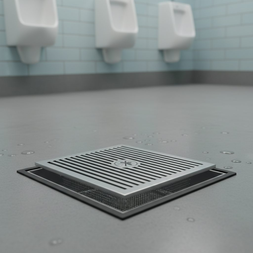 Insect Proof Square Floor Drain For Public Restrooms
