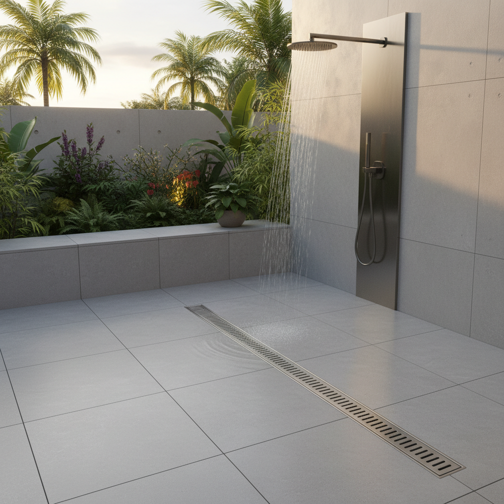 Cuttable Shower Drains For Outdoor Wetrooms