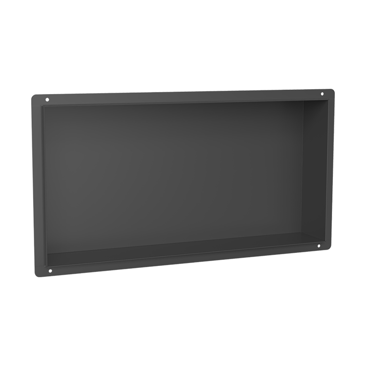 High-Quality Niches Bathroom 304 Stainless Steel Black Single Recessed Shower Niche Shower Shelf Organizer Storagee for Shampoo Manufacturer, Supplier