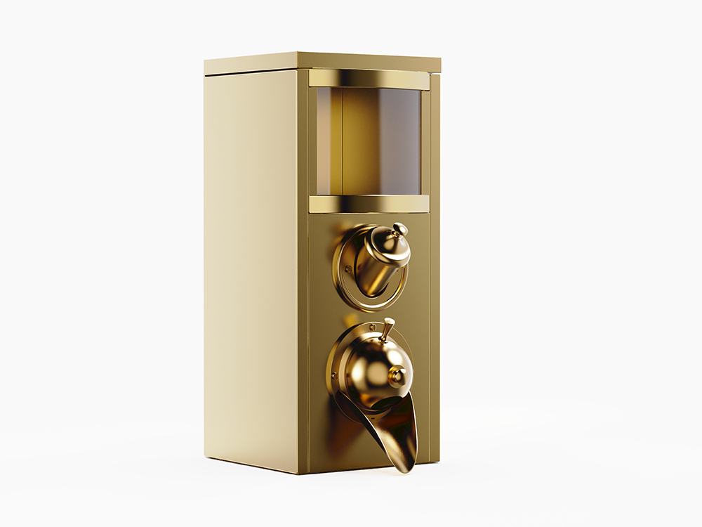 High-Quality 3kg Luxury Gold Stainless Steel Coffee Bean Storage Canister Factory, Factories