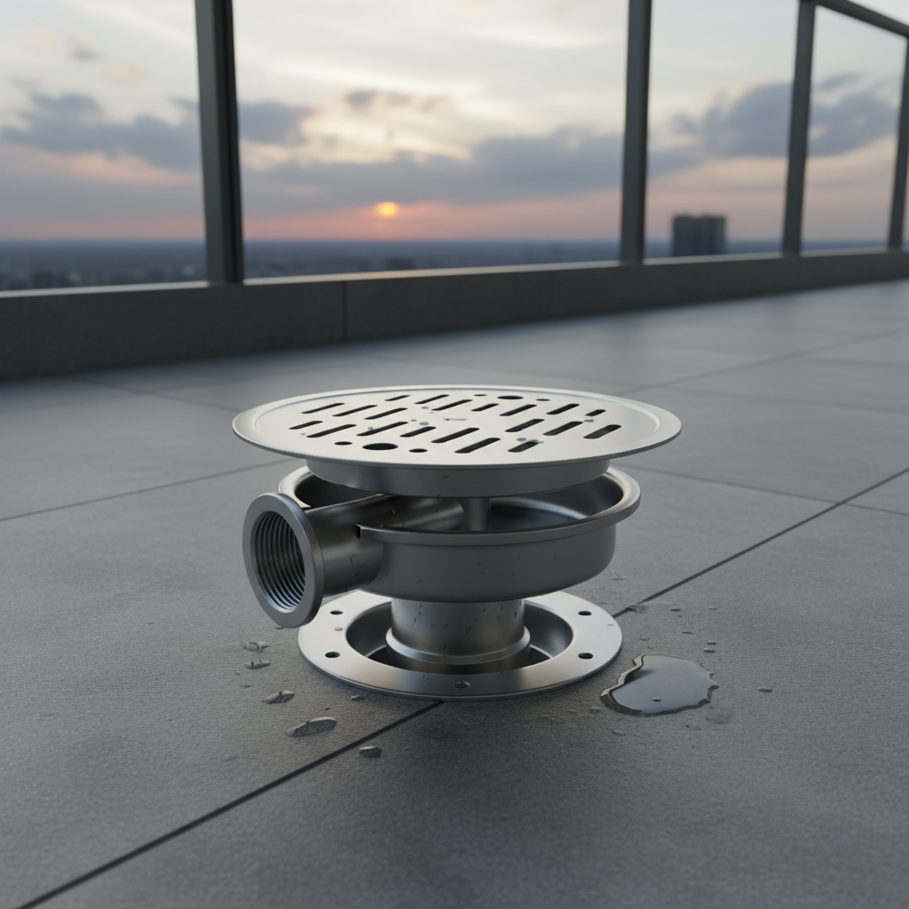 High Flow Rotatable Drain For Balcony Drainage