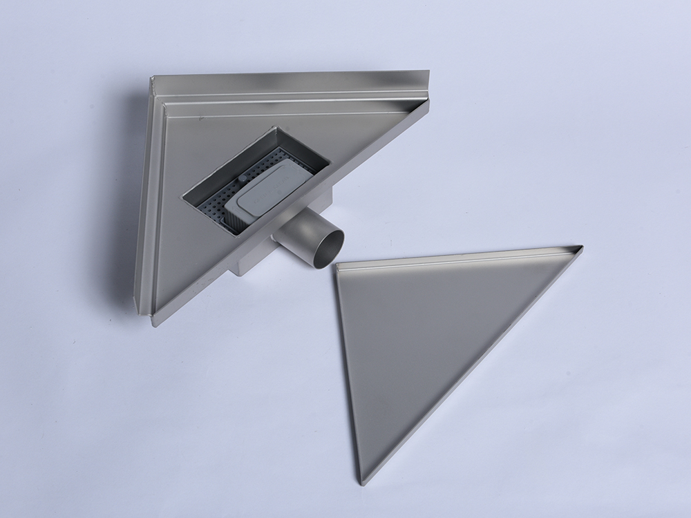 High-Quality Triangular Stainless Steel Shower Drain for Corner Installations | China Suppliers & Factory
