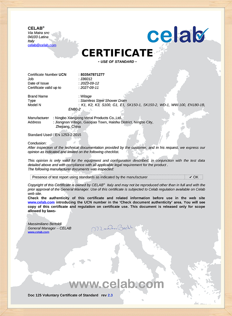 Certification
