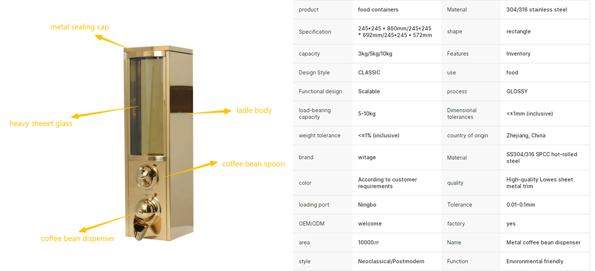 Coffee Bean Dispenser Structure