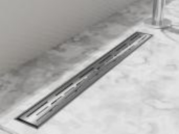 Silver Stainless Steel Linear Drain