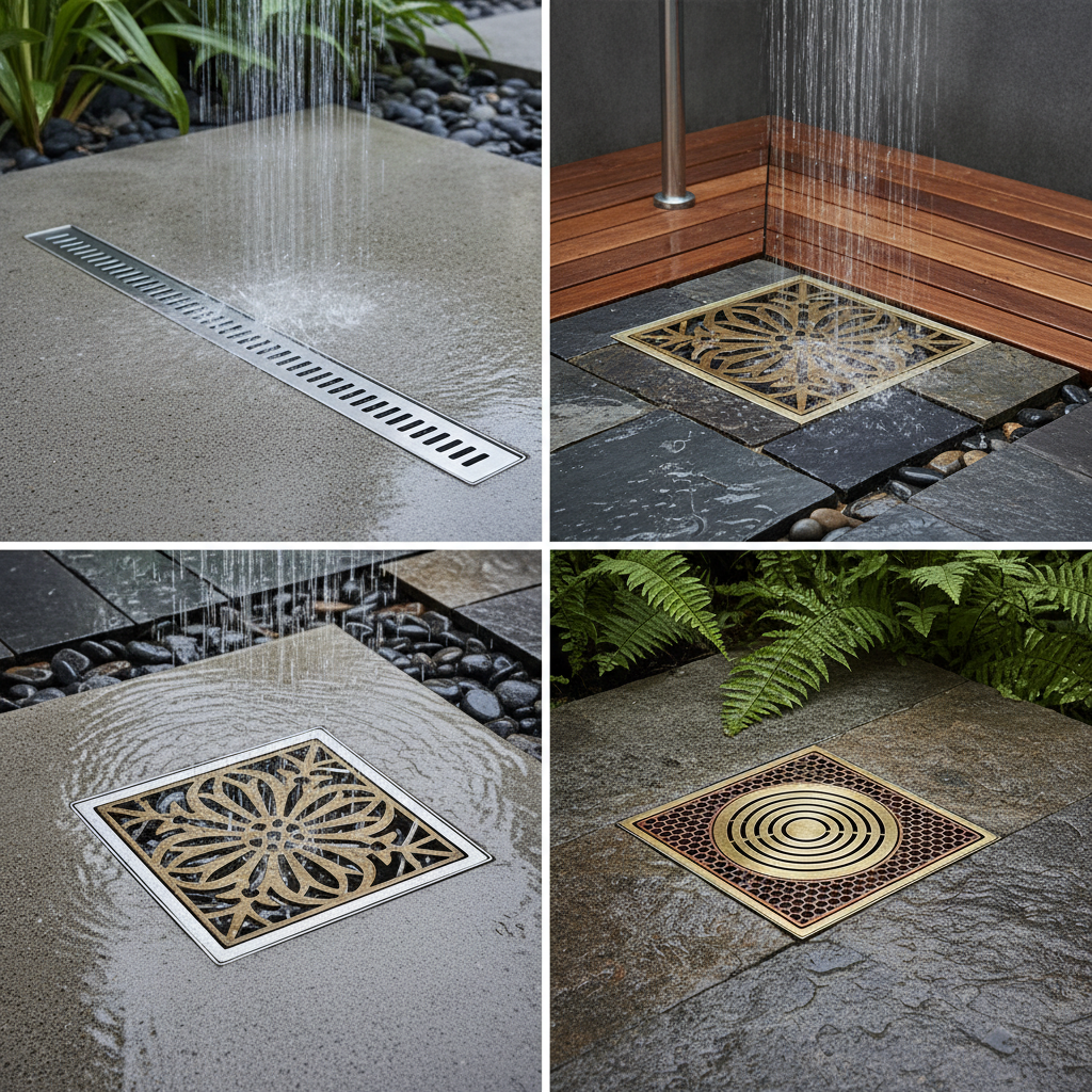 Metal Shower Drains For Outdoor Wetrooms