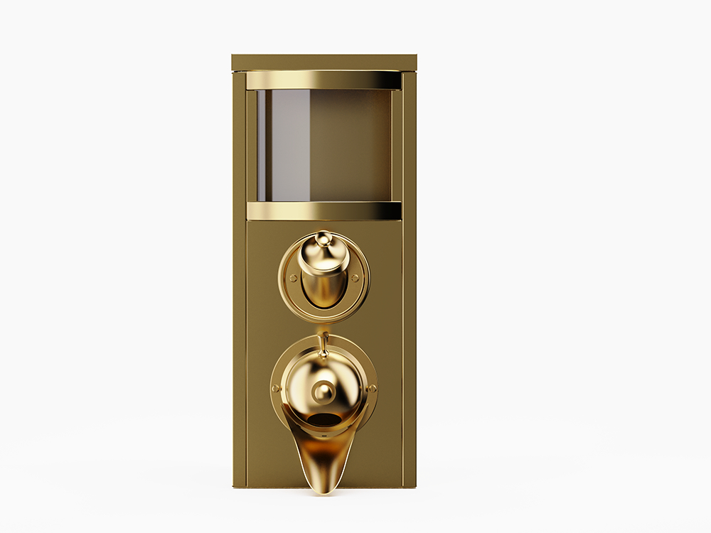 High-Quality 3kg Luxury Gold Stainless Steel Coffee Bean Storage Canister Factory, Factories