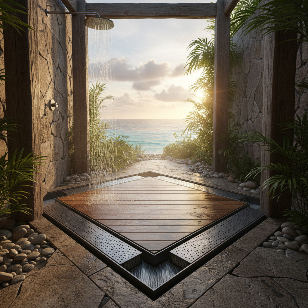 Anti Clog Shower Drains For Outdoor Wetrooms