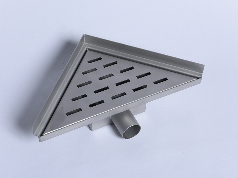 High-Quality Triangular Stainless Steel Shower Drain for Corner Installations | China Suppliers & Factory
