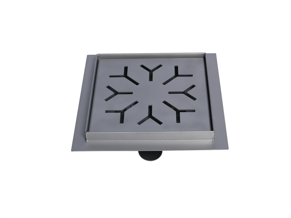 China Factory Suppliers SS304/316 Hot Rolled Stainless Steel Floor Drain – 200x200mm for Kitchen and Bathroom