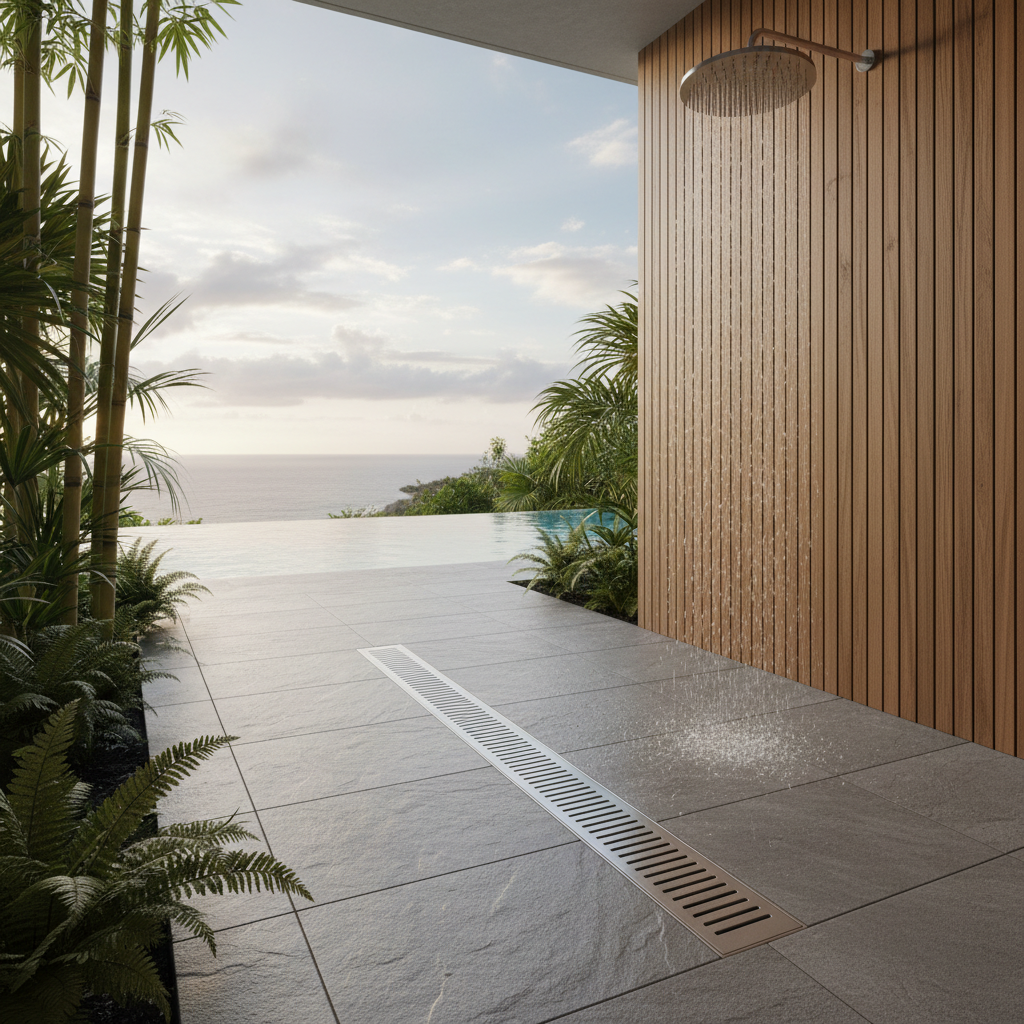Shower Drains For Outdoor Wetrooms