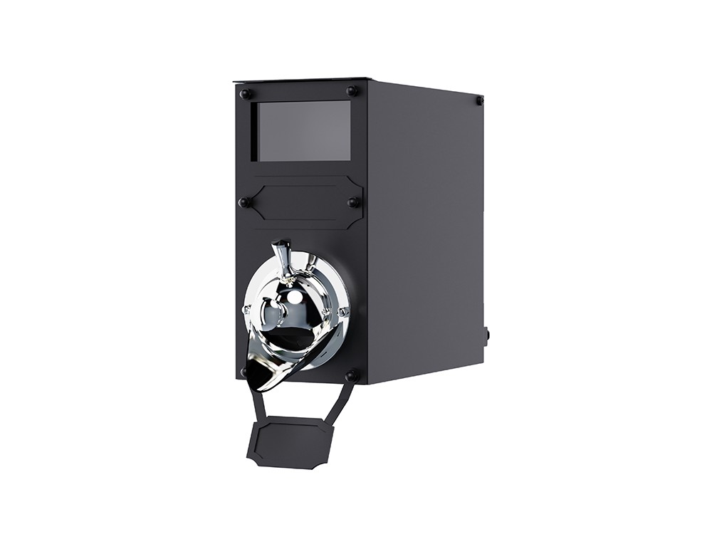 China Cheap Black Ss304 Storage Silo Coffee Bean Dispenser with Scoop