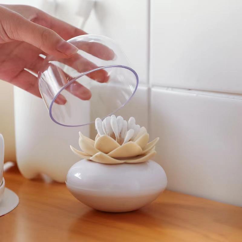 Double spiral head cotton swab