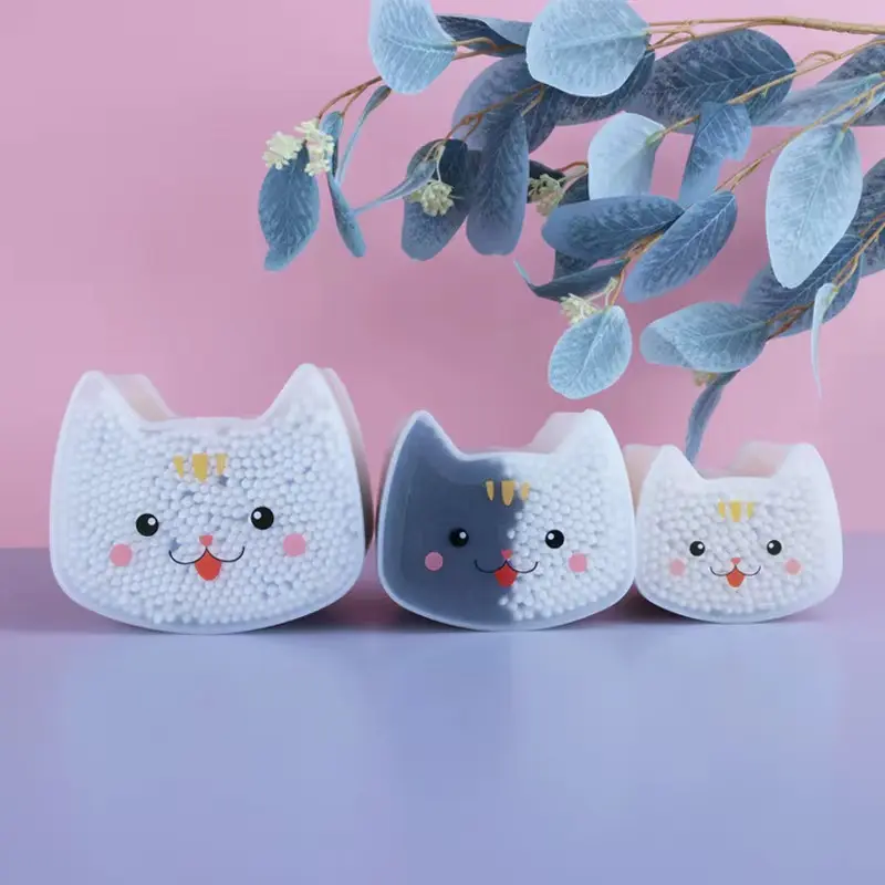 CE Certification Double  Round head and sharp head sprial and pointed Cleaning Cotton Swab Buds with Wooden Sticks, Eyeshadow Tip Applicators Wood Sticks for pet cat face sharp Makeup Nail Art Tattoo Quotes, Pricelist