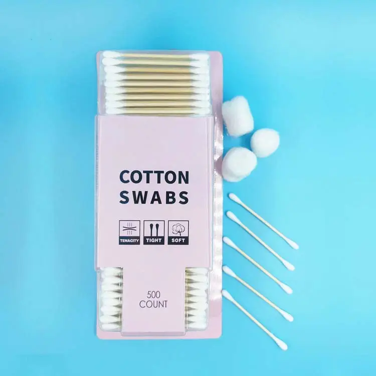 Cheap Double  Round head and sharp head sprial and pointed Cleaning Cotton Swab Buds Eyeshadow Tip Applicators Wood Sticks Makeup Personalized packaging customization blister packaging Factories, Quotes