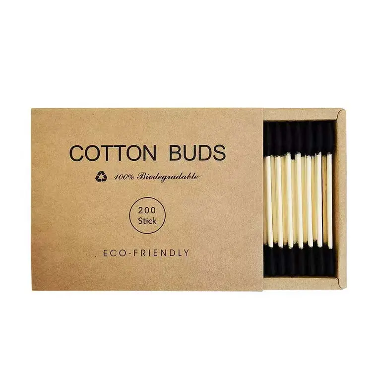 Custom Bamboo Cotton Swabs Double Buds Organic Cotton Swabs with Tips for Ears Sterile Tipped Applicator Makeup Swab Daily Makeup Suppliers, Exporters