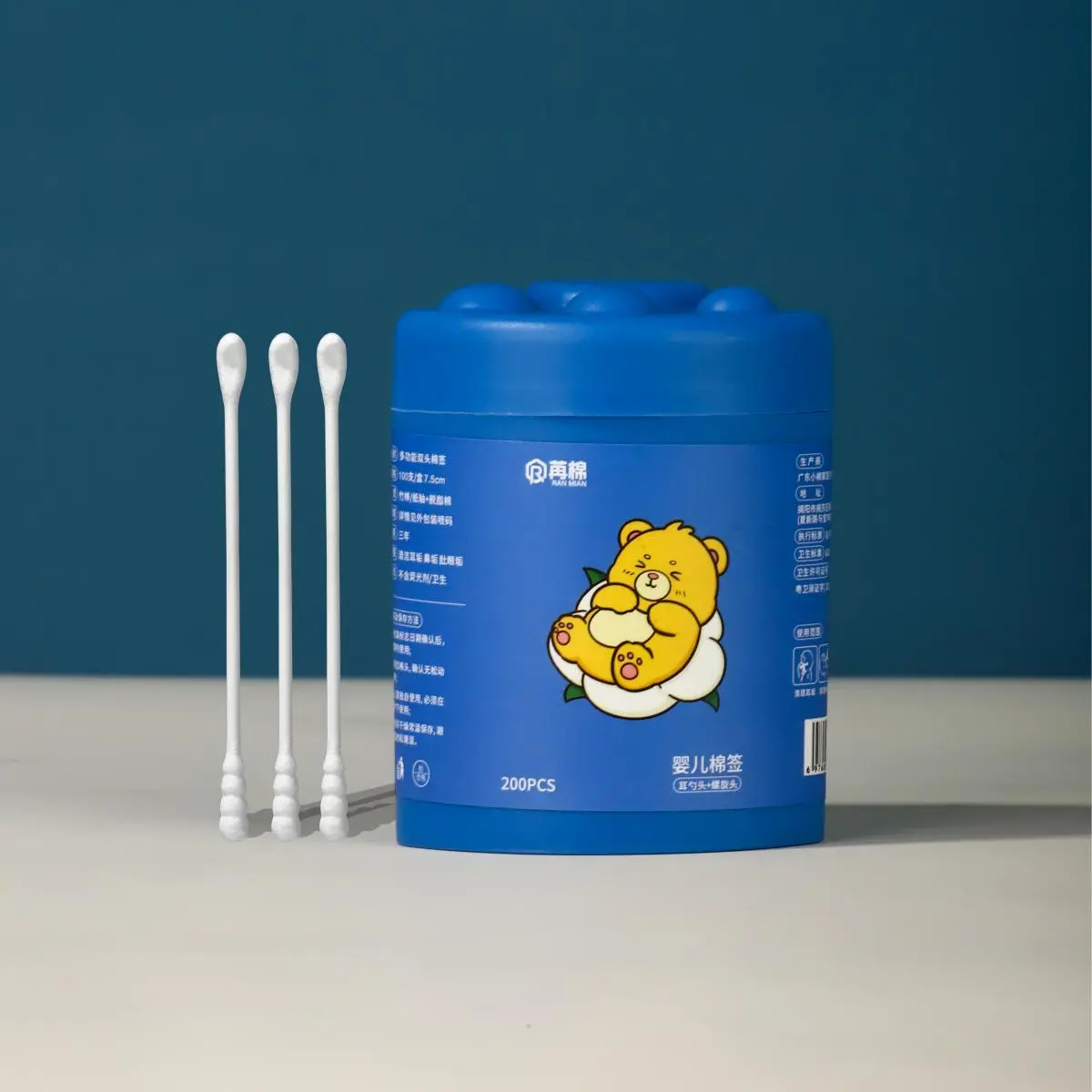 OEM Blue Teddy Bear Baby Cotton Swabs Exporters, Quotes