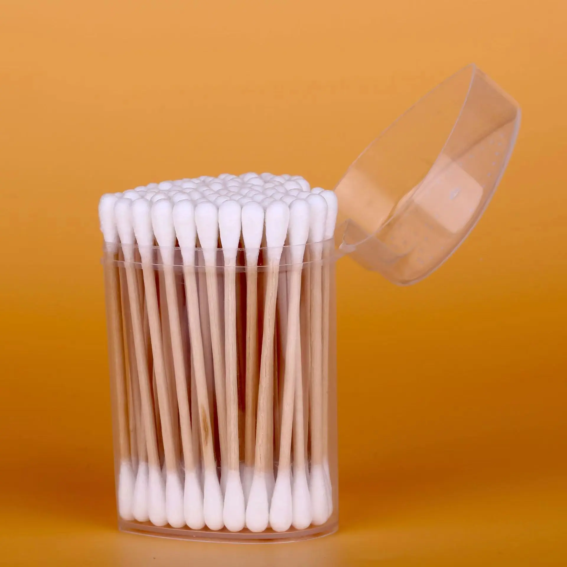 Cheap High end Cotton Swabs Pointed and Flattened Doulbe Round Tip Cosmetic Makeup Personalized customization Cleaning Cotton Swab Buds with Wooden paper Sticks, Eyeshadow Tip Applicators Wood Sticks Exporters, Pricelist