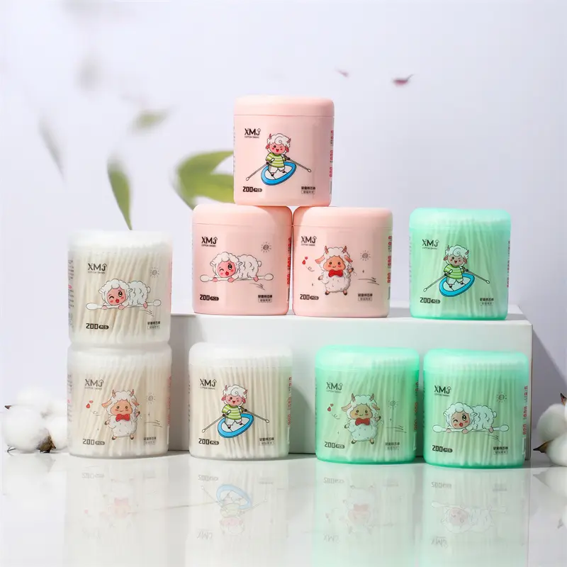 ODM Spiral head + round head paper stick cotton swab for babies Manufacturers, Manufacturer