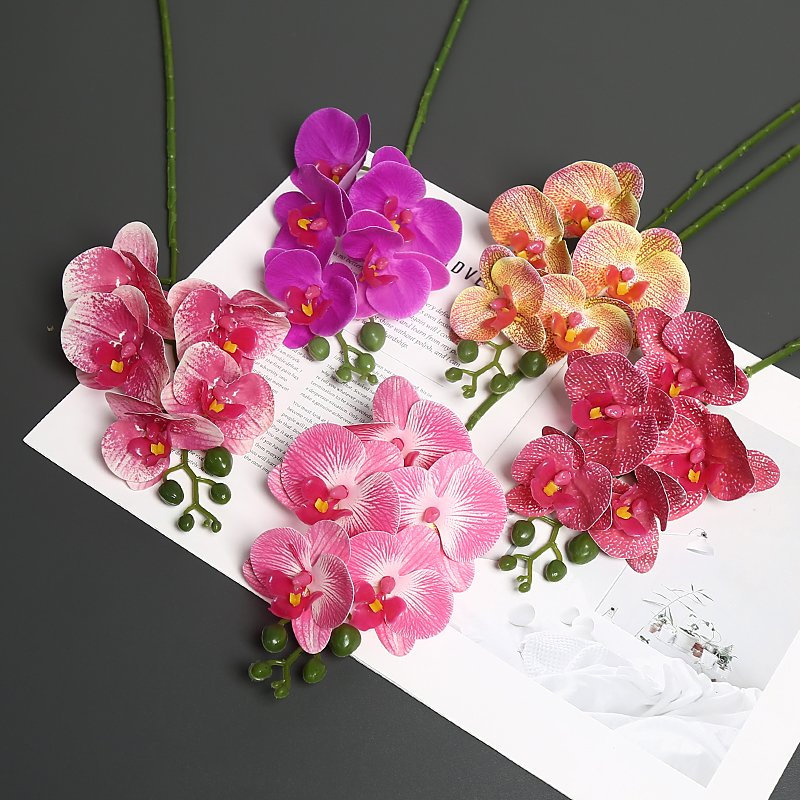 Bathroom Brightener Artificial Flower Decoration Thrives Humid Spaces High-Humidity Rooms Hydrangea Purple Sun Tall Stand Orchid