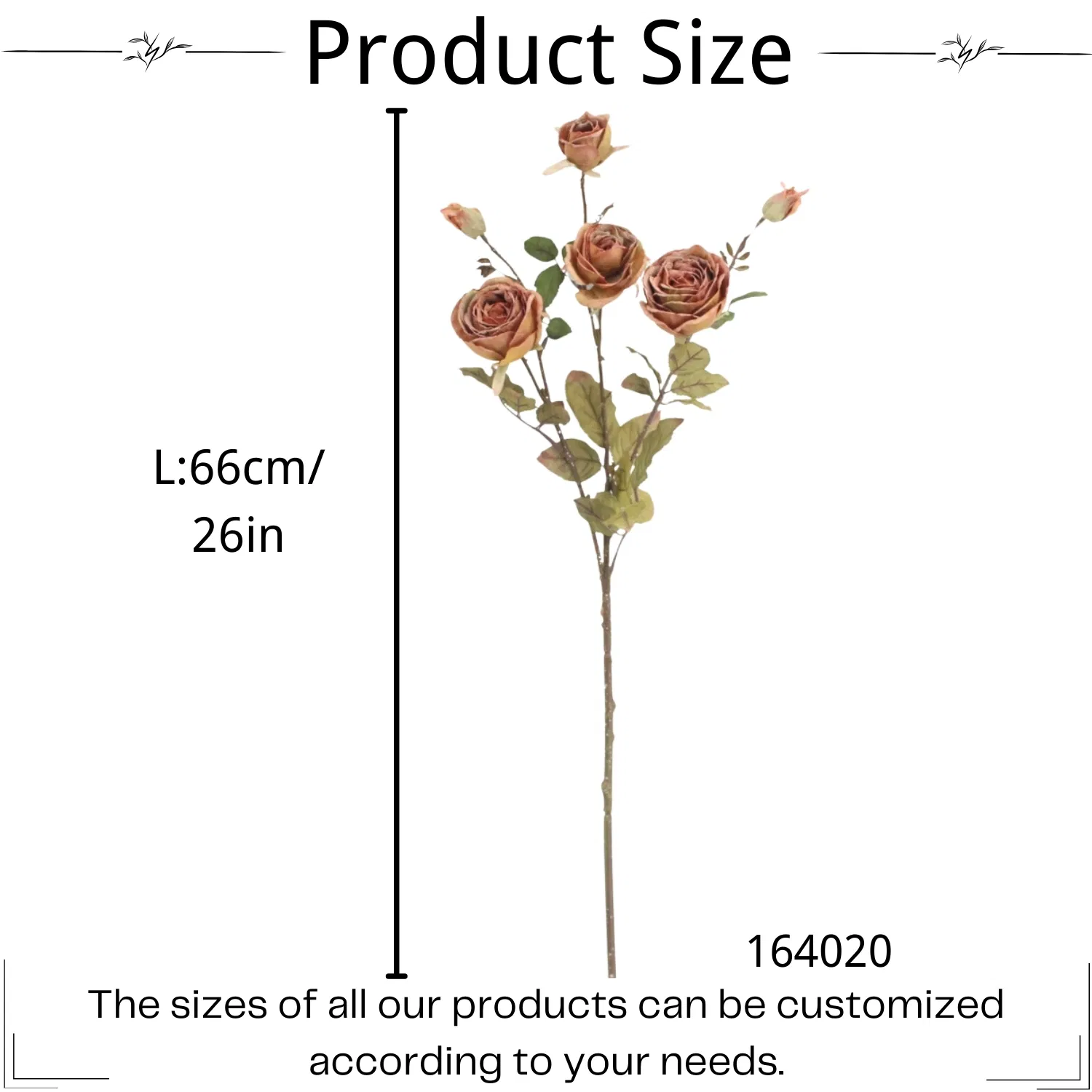 Faux Realistic Flower with Leaves for Wedding Home Decoration Artificial Roses with Stems