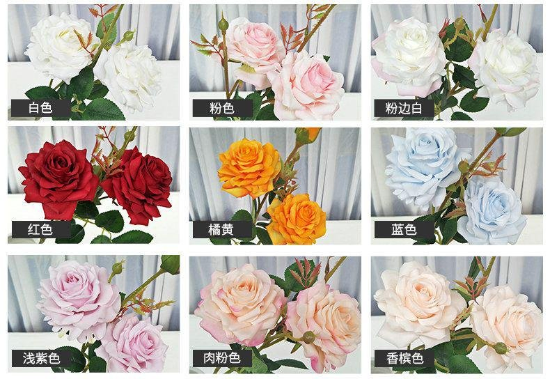 Hot Sale Manufacturer Artificial Rose Lily Bouquet for Wedding Home Decoration