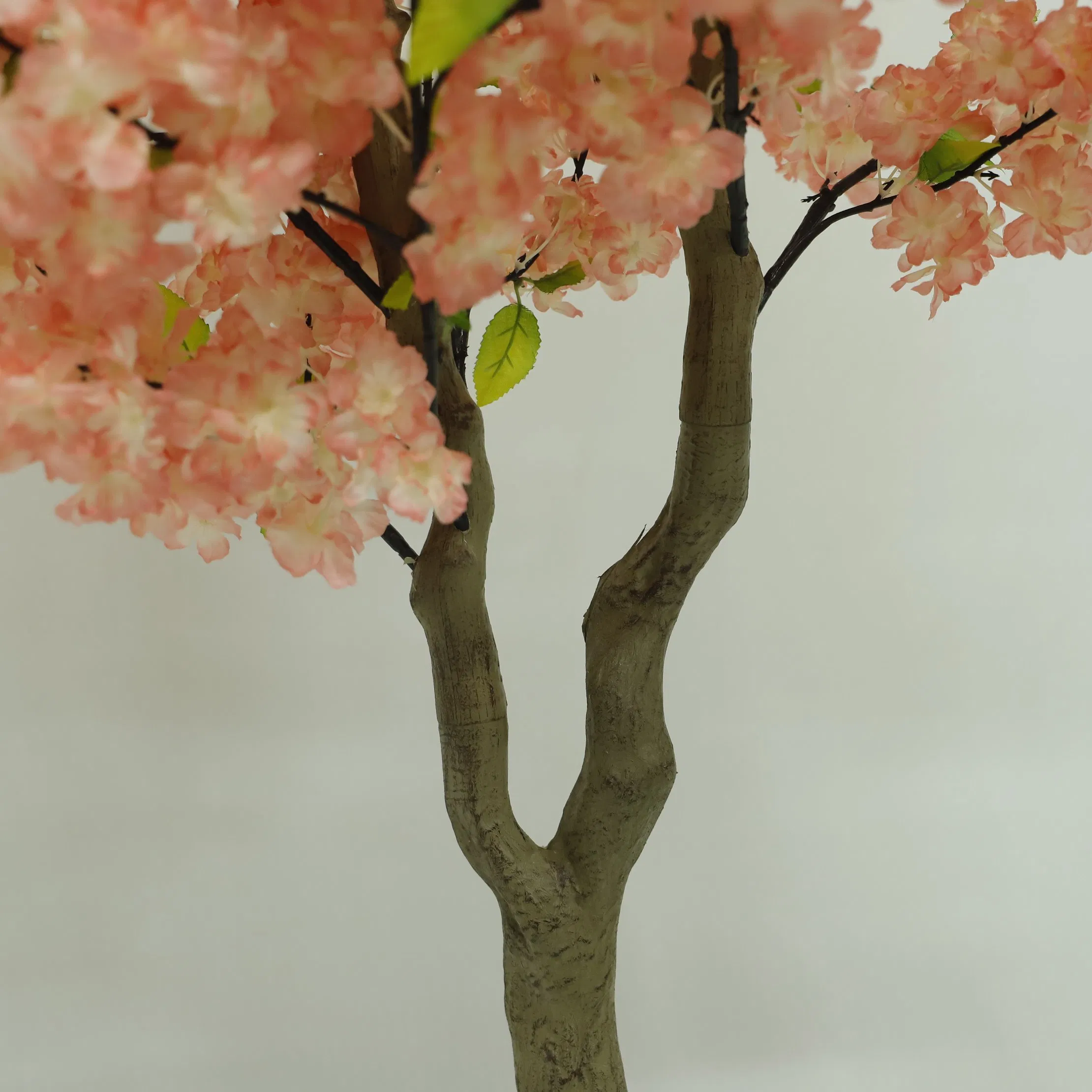 Artificial Flowers Plastics Material for Wedding Home Garden Decor Pink Cherry Blossom