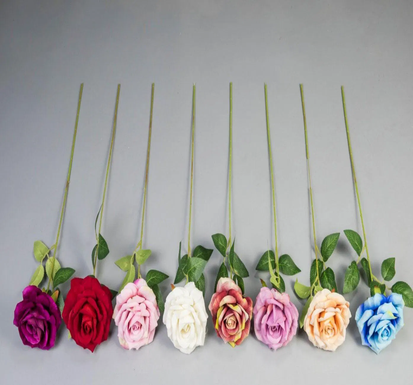 Elegant Real Touch Silk Roses Bouquet for Wedding Decor